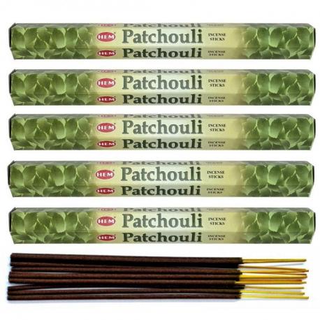 Encens parfum Patchouli Lot de 100 bâtons marque HEM