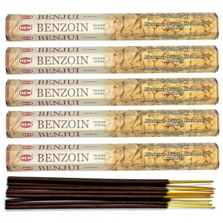 Encens Benjoin (Benzoin). Lot de 100 bâtonnets marque HEM