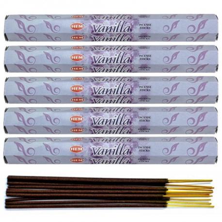 Encens parfum Vanille Lot de 100 bâtons marque HEM