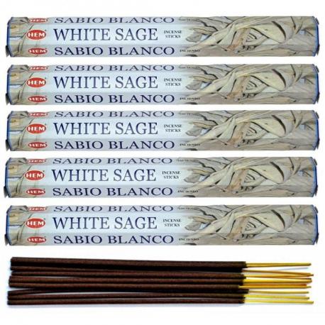 Encens Sauge Blanche. Lot de 100 bâtonnets marque HEM