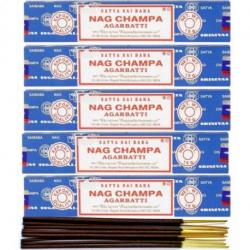 Encens Nag Champa. Lot de 5x15g | Satya Sai Baba