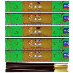 Encens Natural Patchouli. Lot de 5x15g | Satya Sai Baba