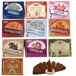 Assortiment "Top" 10 - 100 cônes d'encens / 10 parfums | HEM