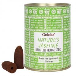 Boîte de 24 cônes d'encens Backflow Jasmin | Goloka