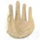 Vide-poche en forme main en bois brut 30cm