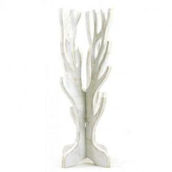 Arbre à bijoux démontable en bois | Finition "Blanc cérusé"