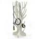 Arbre à Bijoux pour colliers, bracelets, montres - bois massif  finition blanc cérusé