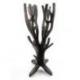 Arbre à bijoux et rangement en bois finition noir vieilli