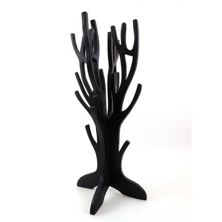 Arbre à Bijoux / rangement bijoux en bois teinte noire