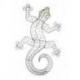 Gecko Margouillat décoration murale en métal 50cm