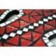Gecko mural 60cm mosaique de verre rouge