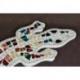 Gecko mural 60cm mosaique de verre multicolore