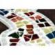 Gecko mural 60cm mosaique de verre multicolore