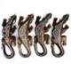 Lézard motif batik - décoration murale en bois 30cm