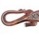 Gecko en Bois 50cm - Motif Losange Batik