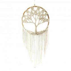 Décoration murale Bohème "Arbre de vie" en macramé ⌀43cm.