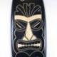Grande planche de surf décorative en bois motif Tiki 100cm
