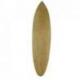 Grande planche de surf décorative en bois motif Tiki 100cm