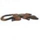 Gecko en bois Motif Ethnique 30cm - À poser ou à accrocher
