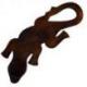 Gecko en bois Motif Ethnique 30cm - À poser ou à accrocher