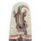 Masque Africain 50cm | Gecko, sable & coquillages Cauris