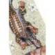 Masque Africain 50cm | Gecko, sable & coquillages Cauris