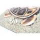 Masque Africain 50cm | Tortue, sable & coquillages Cauris