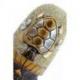 Masque Africain 30cm en bois - Tortue, sable & Cauris