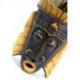 Masque Africain 30cm en bois - Tortue, sable & Cauris