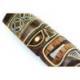 Masque Tiki 30cm en bois motif Batik coloré. Déco Tiki.