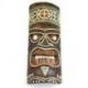 Masque Tiki 30cm en bois motif coloré | Décoration murale Tiki