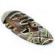 Masque Africain en bois 30cm motif fumeur de pipe
