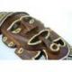 Masque Tribal Africain en bois 30cm | Fumeur de pipe