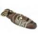 Masque Africain en bois 30cm motif oiseau