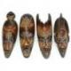 Petit Masque Africain en bois 30cm | Motif cobra