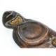 Petit Masque Africain en bois 30cm | Motif cobra