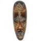 Masque en bois 30cm - motif tortue  - décoration ethnique chic style africain.