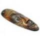 Petit Masque Ethnique en bois 30cm | Motif tortue