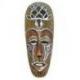 Masque Africain en bois 30cm motif Tortue.