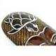 Masque Africain en bois 30cm motif Tortue.