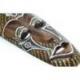 Masque Africain en bois 30cm motif Tortue.