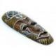 Masque Africain en bois 30cm motif Tortue.