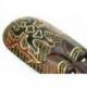 Masque Africain en bois 30cm motif Gecko.