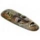Masque Africain en bois 30cm motif Gecko.