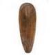 Masque africain motif gecko en bois 30cm, déco ethnique chic