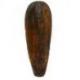 Masque africain motif éléphant en bois 30cm, déco ethnique chic