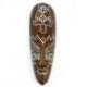 Masque décor tortue batik en bois 30cm
