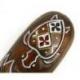 Masque décor tortue batik en bois 30cm