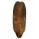 Masque africain décor batik coloré en bois 30cm, déco murale style africain