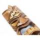Masque Tiki 30cm en bois style traditionnel. Déco murale ethnique.